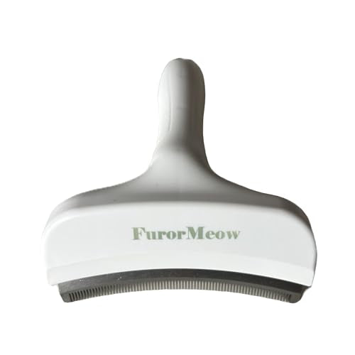 Pet Deshedding Tool with Curve Blade (Large / White)