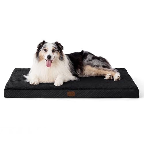 XL Dog Bed for Crate (41"L x 29"W x 3.5"Th / Black)