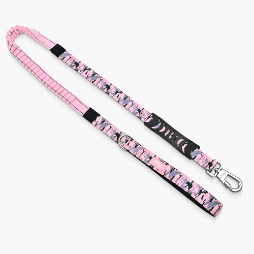 Bungee Dog Leash (Pink Camo / Regular)