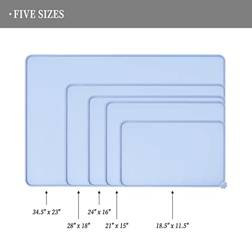 Silicone Pet Feeding Mat (Warship / 24" x 16")