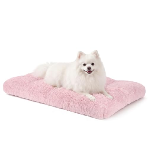 Dog Bed Crate Pad (23.0"L x 18.0"W x 3.0"Th / Pink)
