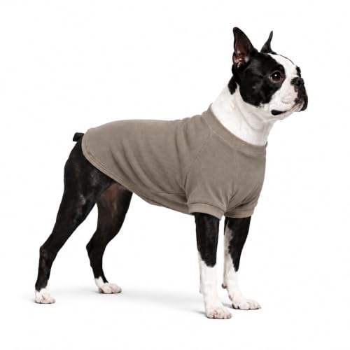 Ribbed Dog T Shirt Cotton Knitted Dog Sweaters for All Season Pet T (XL (for Medium Dog) / Beige)