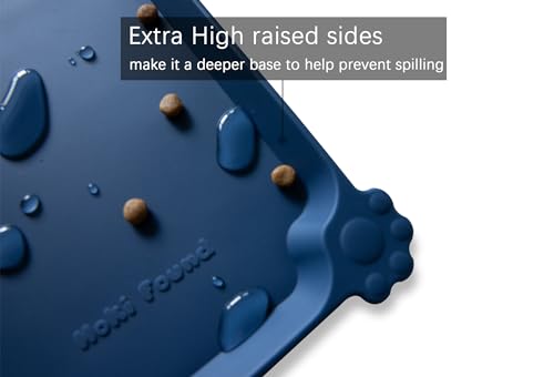 X Large Silicone Pet Food Mats (28" x 20" / Indigo Ink)