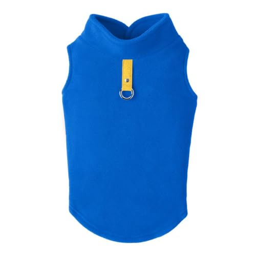 Fleece Vest Dog Sweater (Deep Blue / Large (Around 18-lb))
