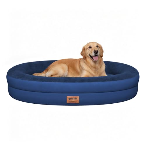 Waterproof Orthopedic Dog Bed for Large Dogs (Navy / 44"L x 32"W x 7.5"Th)