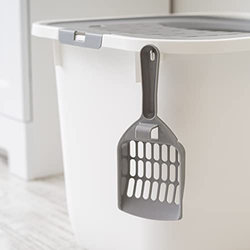 Large Top Entry Cat Litter Box (Top Entry / White)