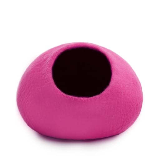Premium Felt Cat Cave Bed (Pink Plain)