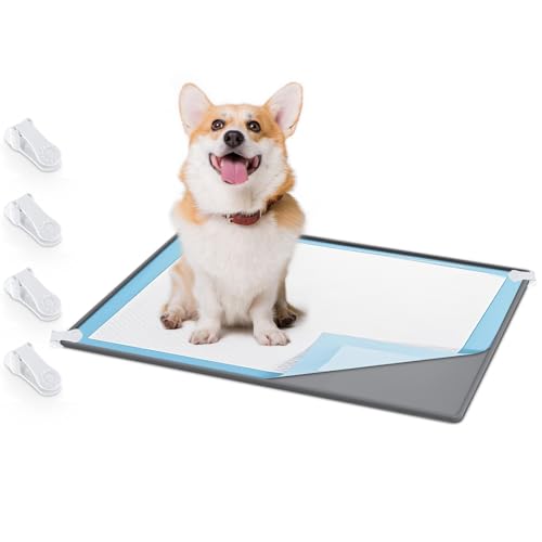 1 Dog Pee Pad Holder Puppy Pad Tray 30 x 24 Inch (Gray)
