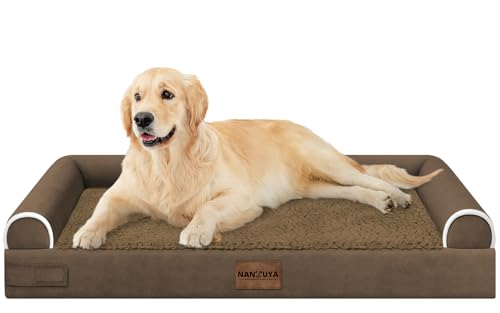 Orthopedic Dog Bed for Large Dogs (Coffee / 36.0"L x 27.0"W x 6.5"Th)