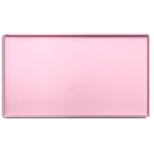Premium Cat Food Mat (S: 19" x 11" / Pink)