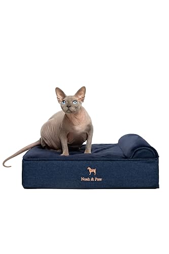 Small Dog Bed (Denim - Dark Blue / Small)