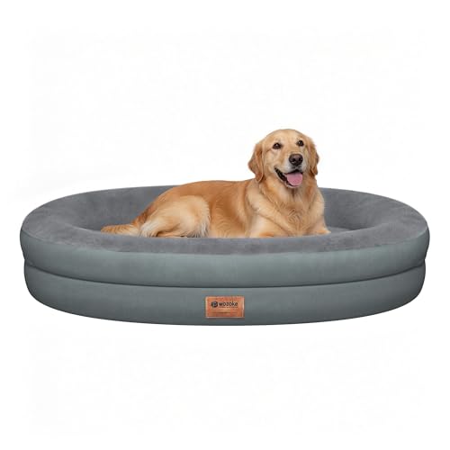Waterproof Orthopedic Dog Bed for Large Dogs (Grey / 44"L x 32"W x 7.5"Th)