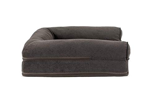 Soft Orthopedic Foam Sofa Dog Bed with Washable & Removable Cover (Medium / Coffee)