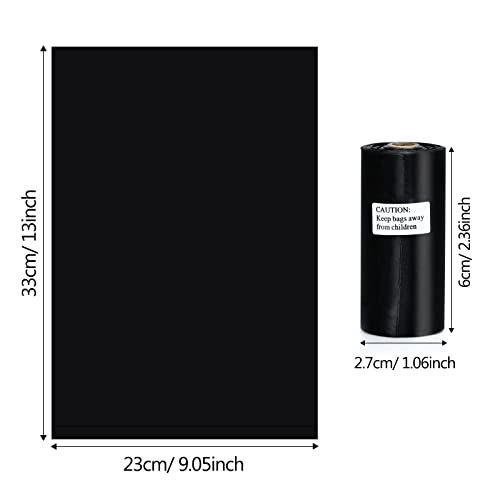 Dog Poop Bags Rolls (Black / 20 Count (Pack of 57))