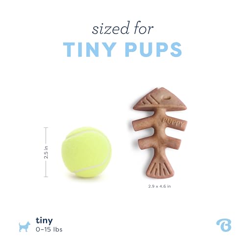 Puppy Fishbone Dog Chew Toys (Puppy (2-Pack))