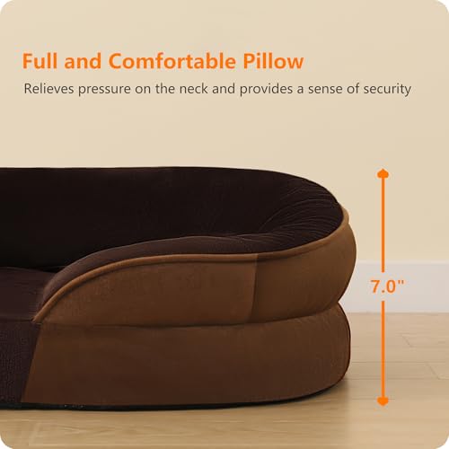 Orthopedic Waterproof X (X-Large(45 x 32 x 7 inch) / Brown)
