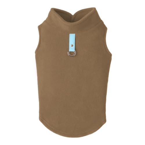 Fleece Vest Dog Sweater (Clay / Medium (Around 11-lb))