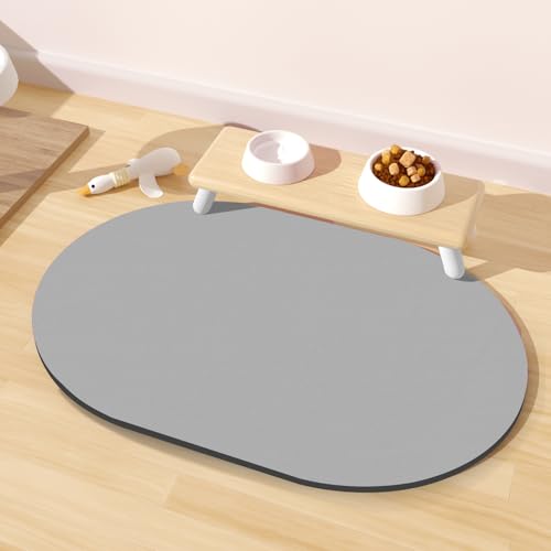Dog Food Mat 20''x12'' (20''x12'' / Light Gray)