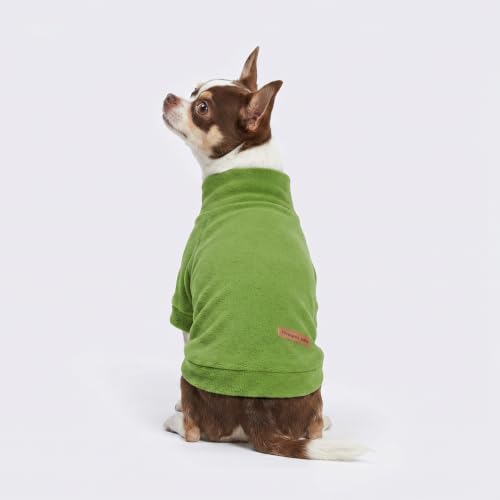 3 Pack Turtleneck Fleece Dog Sweater (Small / Bright Blue Green Brown)