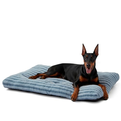 Washable XXL Dog Bed for Extra Large Dogs (Blue / 47.0"l x 29.0"w x 4"th)