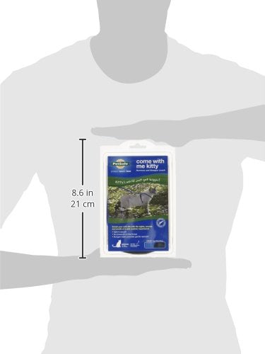 Come with Me Kitty Harness and Bungee Cat Leash (Medium (Pack of 1) / Royal Blue)