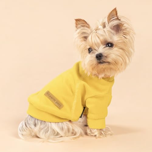 3 Pack Classic Fleece Dog Sweater (Medium / Orange-Yellow-Coffee)