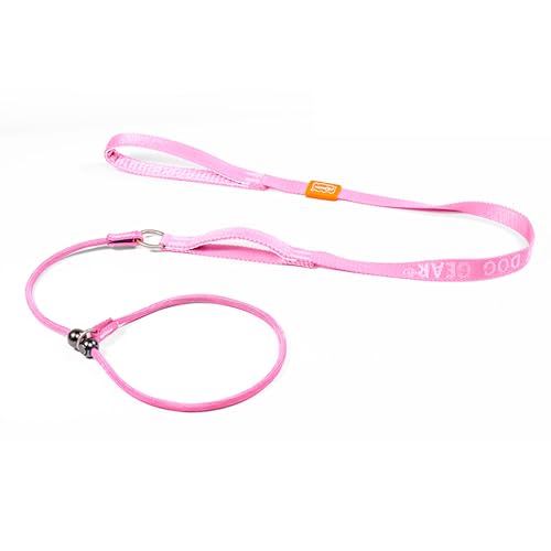 Slip Lead Dog Leash with 2 Spring (Pink / 5.0FT)