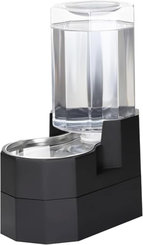 7L Raised Dog Water Dispenser (Black / 7L Raised)
