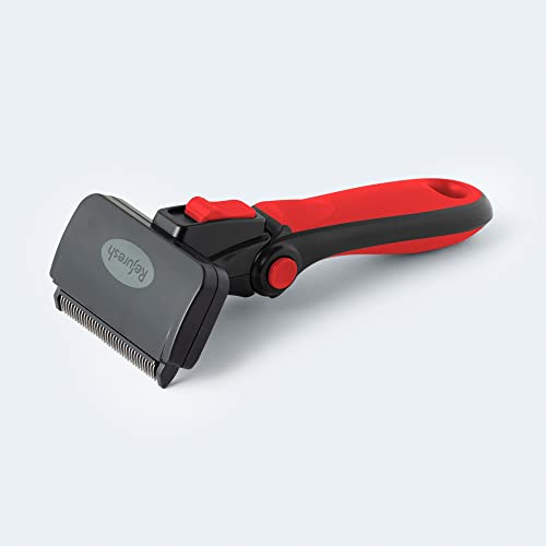 Deshedding Dog Brush for Short (red / Medium)