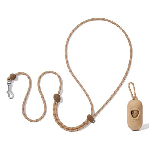 Crossbody Hands Free Dog Leash (Coffee Brown)