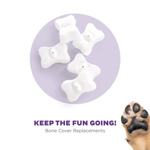by Nina Ottosson Bone Replacement Parts for Interactive Dog Puzzles (Extra Bones (White) / 1 Count (Pack of 5))