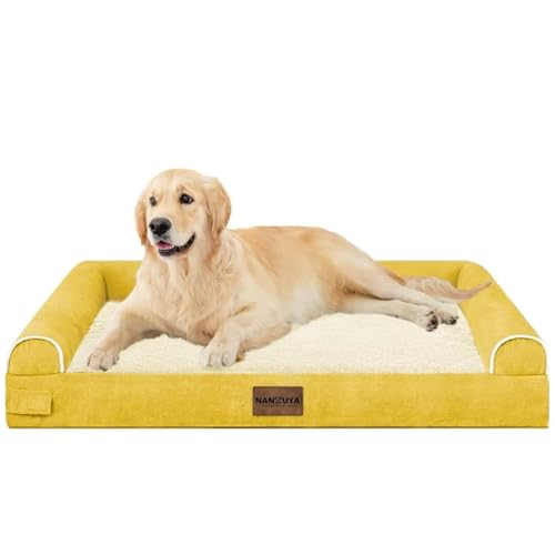 Orthopedic Dog Bed for Large Dogs (Ginger / 36.0"L x 27.0"W x 6.5"Th)