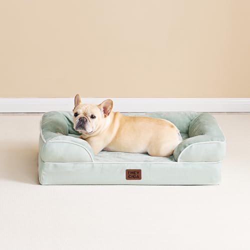 Orthopedic Small Dog Bed (Sage Green / 24.0"l X 18.0"w X 6.0"th)