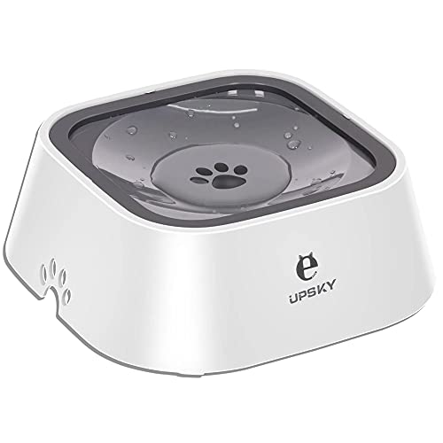 35oz No Spill Pet Water Bowl (Grey)