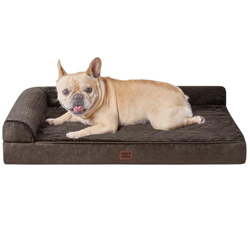 Orthopedic Dog Bed Medium Size Dogs (Brown / 30.0"L x 20.0"W x 6"Th)