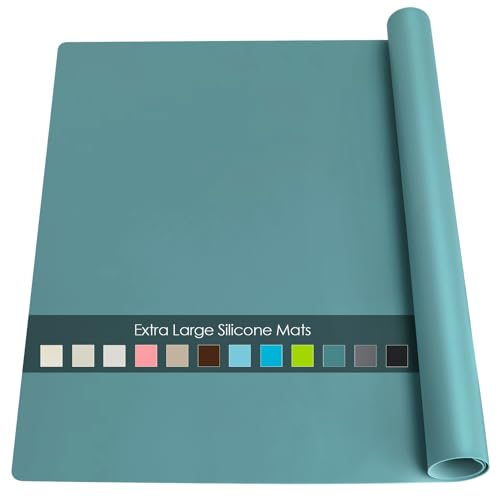 Extra Large Silicone Countertop Mat (05-dark Green / 27.6"L x 16"W)