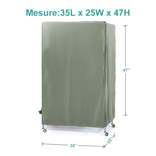 Pets Product Universal Birdcage Cover Blackout (35.0"L x 25.0"W x 47.0"H / Sega Green)