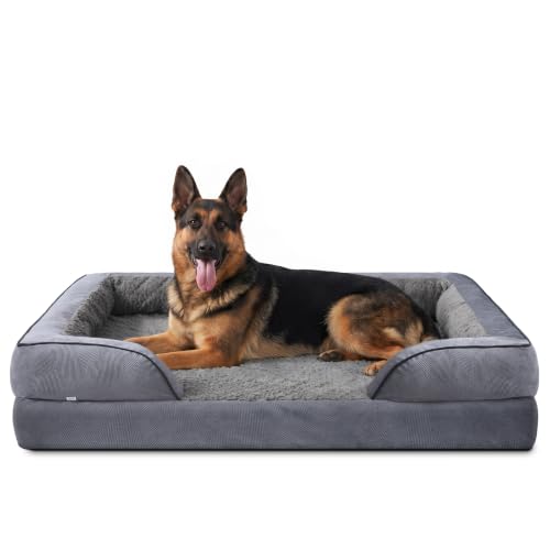 Orthopedic Extra Large Dog Bed (XXL (48"x 35"x 8") / Dark Grey)