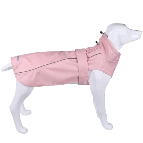 Adjustable Waterproof Dog Raincoat for Dogs (Pink / XX-Large(55-77lb))