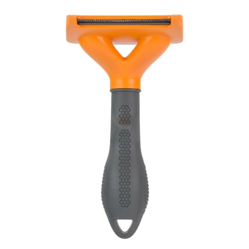 Medium Dog Undercoat deShedding Tool for Long Hair (long hair - new model / Medium)