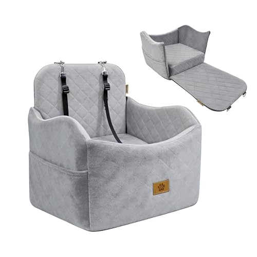 Dog Car Seats for Small Dogs Up to 35lb (Grey)