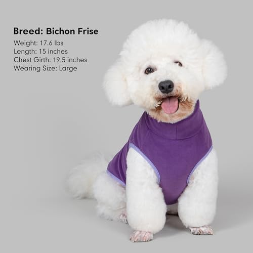 Fleece Dog Sweater (Large / Purple)