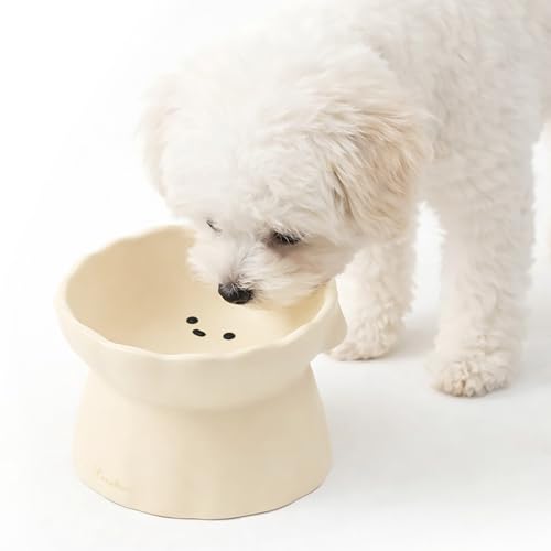 Elevated Dog Bowls (Ivory)