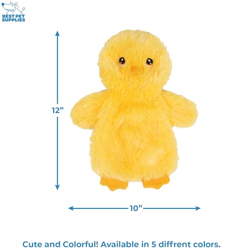Interactive Squeaky Dog Toy (Crinkle Chicken (Yellow) / Large)