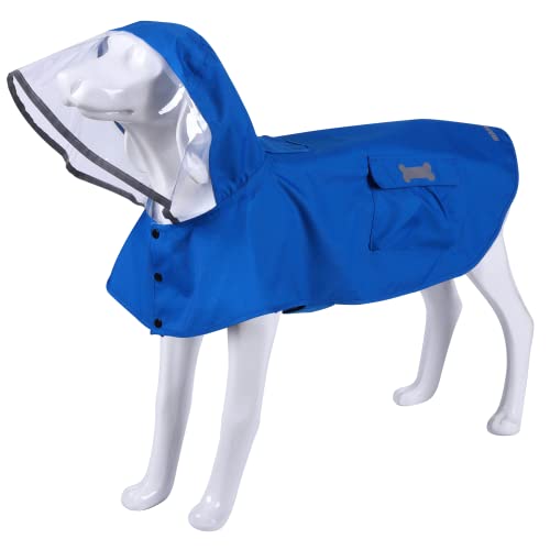 Waterproof Dog Raincoat (Blue / X-Large)