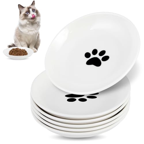 6 Pack Cat Food Bowl (White-E)