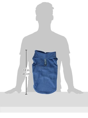 Fleece Vest Dog Sweater (Blue / X-Large (Around 23-lb))