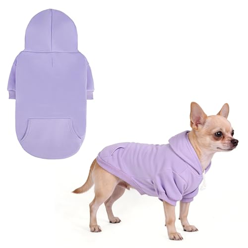 Dog Hoodie for Large Medium Small Dogs (Lavender / Small)