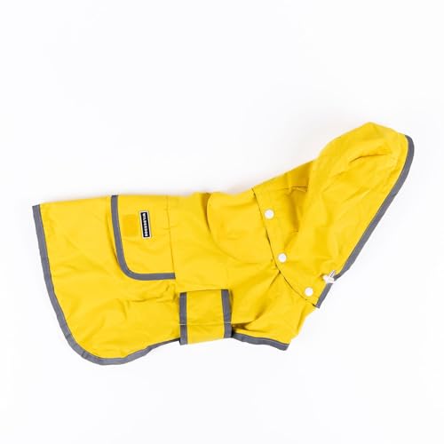 Dog Jacket Waterproof Raincoat with Breathable Interior (Small / Yellow)