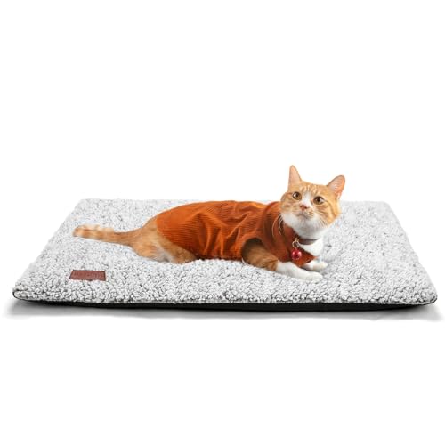 Self Warming Cat Bed Self Heating Cat Dog Mat Pet Pad Extra Warm (29.1"L x 18.9"W x 1.0"Th / A-Light Gray)